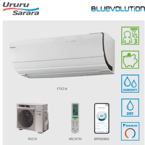 Aparat de aer conditionat Daikin Ururu Sarara FTXZ35N / RXZ35N