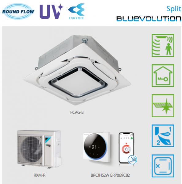 Daikin кондиционер кассета FCAG-B + RXM-R(9)