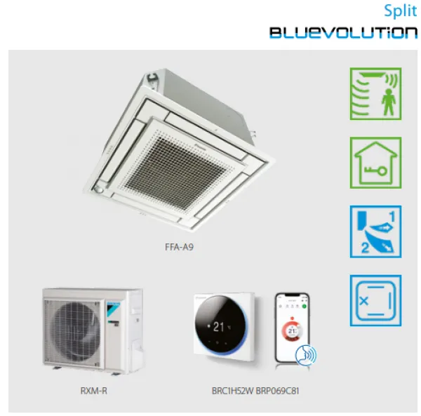 Conditioner tip caseta complet plata Daikin SkyAir Alpha FFA-A9 + RXM-R(9)