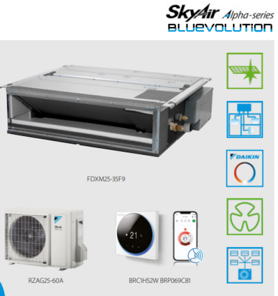 Кондиционер канального типа Daikin SkyAir FDXM-F9 + RZAG-A