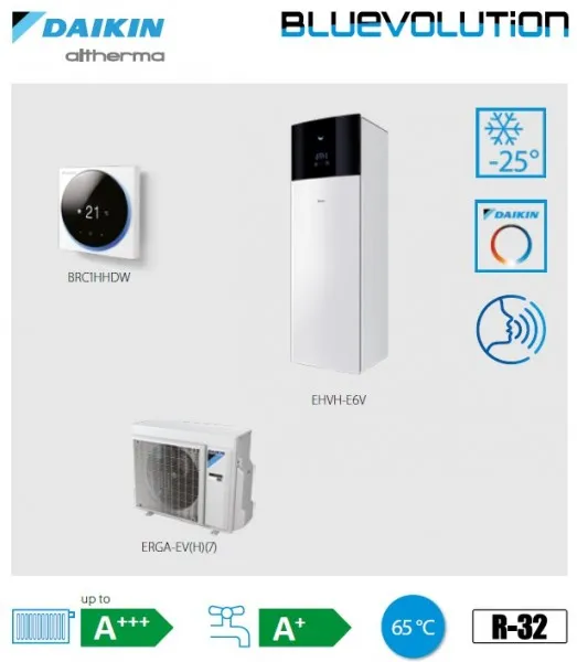 Тепловой насос Daikin Altherma 3 R F EHVH-E6V/E9W + ERGA-EV(H)(7)