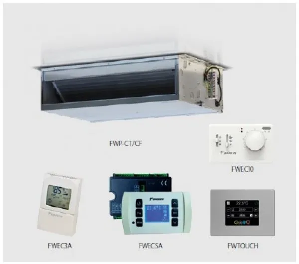 Unitate de tavan ascunsă cu ESP mediu Daikin FWP-CT/CF