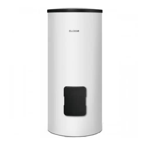 Boiler bivalent cilindric vertical alb Buderus Logalux SM400.5 ES-C - 400 litri cu flansa rezistenta electrica