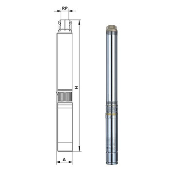 Pompa submersibila 3,5 SC 3/16